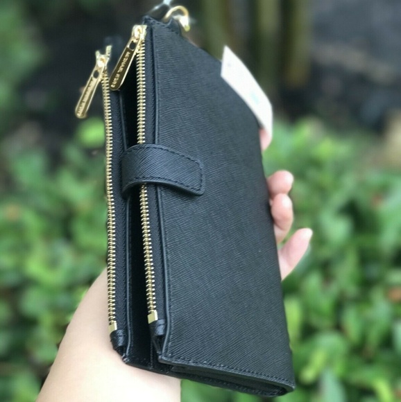 Michael Kors Jet Set Zip Wristlet Leather Wallet - Picture 2 of 5